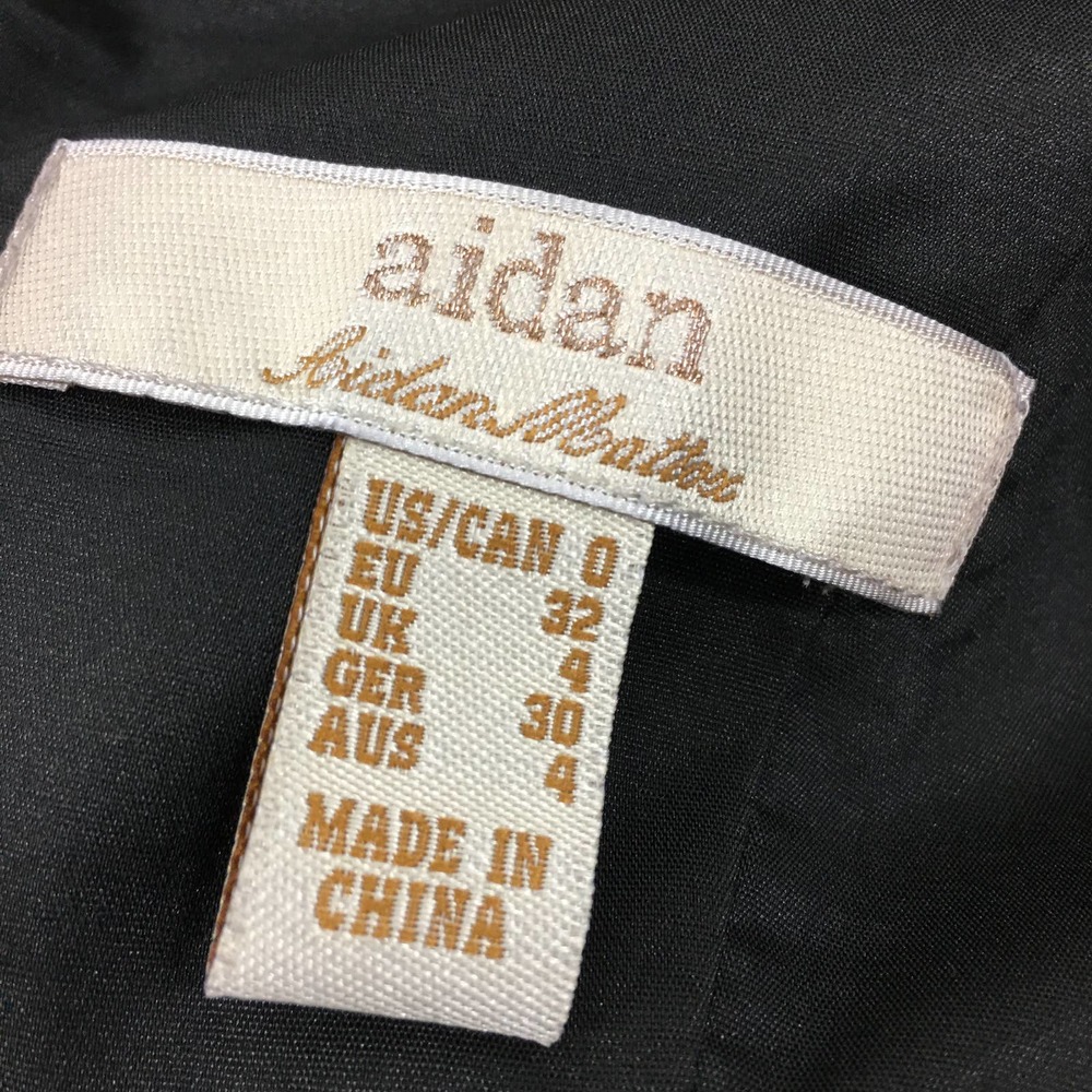 NWT Aidan by Aidan Mattox Lace Blue and Black Dress size 0 - Picture 7 of 10